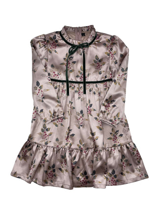 The Mee Dress Girls Satin Print Dress