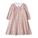 Dinky Girls Leon Dress Flowered With White Collar