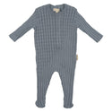 Mon Tresor Baby All Knit Up Boys Footie Antra Blue