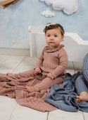 Mon Tresor Baby All Knit Up Girls Ensemble Rosemarry