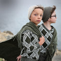 Blumint Boys Print Knit Sweater-Latte/Moss