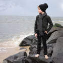 Blumint Boys Large Cable Sweater-Fern/Black