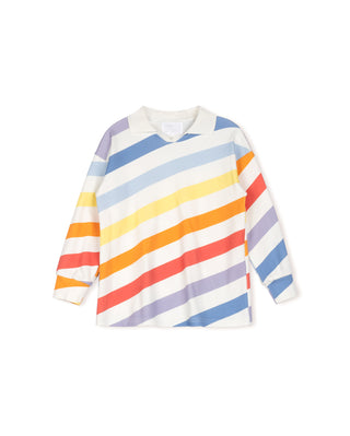 Phil And Phoebe Boys Rainbow Striped T-Shirt Multi