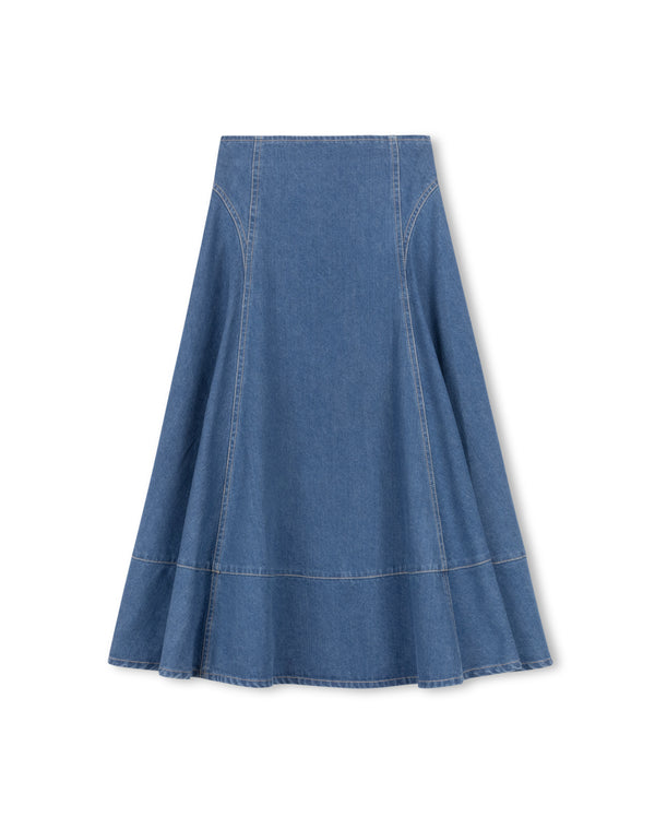 Cabana Girls Maxi Denim Stitch Skirt