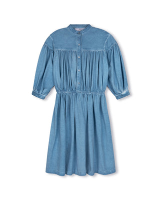 Vibe Girls Rolled Up Sleeve Dress Blue