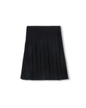Lilou Girls Detail Seam Top Knit Pleated Skirt Black