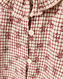 Papillon Girls Regina Colored Wool Jumper With Flutter Blouse Burgundy