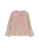 Papillon Girls Regina Colored Wool Jumper With Flutter Blouse Burgundy