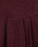 Papillon Girls Regina Colored Wool Jumper With Flutter Blouse Burgundy