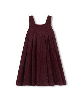 Papillon Girls Regina Colored Wool Jumper With Flutter Blouse Burgundy
