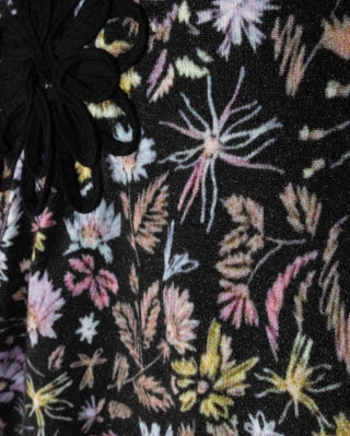 Minimal Girls Printed And Pop Up Flower Slip Dress Black
