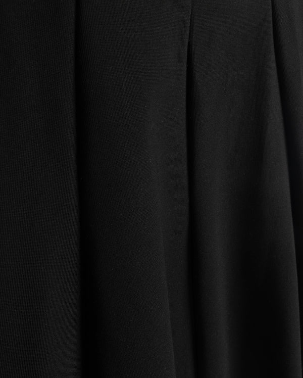 Vibe Girls Ponti Paneled Midi Skirt Black