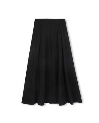 Vibe Girls Ponti Paneled Midi Skirt Black