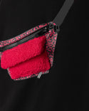 Hello Yellow Girls Sherpa Fanny Pack Dress Black