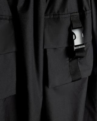 Vibe Girls Buckle Waist Pocket Skirt Black