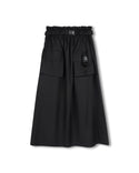 Vibe Girls Buckle Waist Pocket Skirt Black