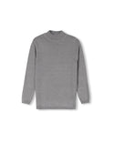 Lilou Girls Fine Flat Knit Mock Neck