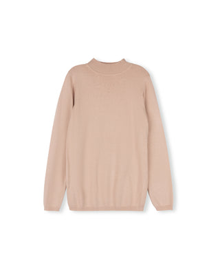 Lilou Girls Fine Flat Knit Mock Neck