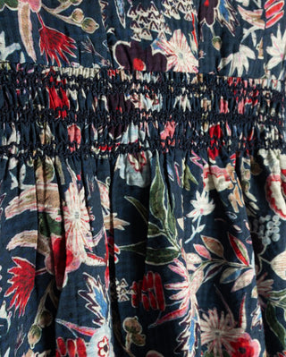 Papillon Baby Floral Print Ribbon Romper