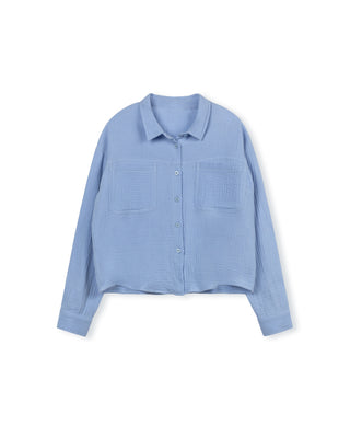 Vibe Girls Ropo Gauze Blouse White