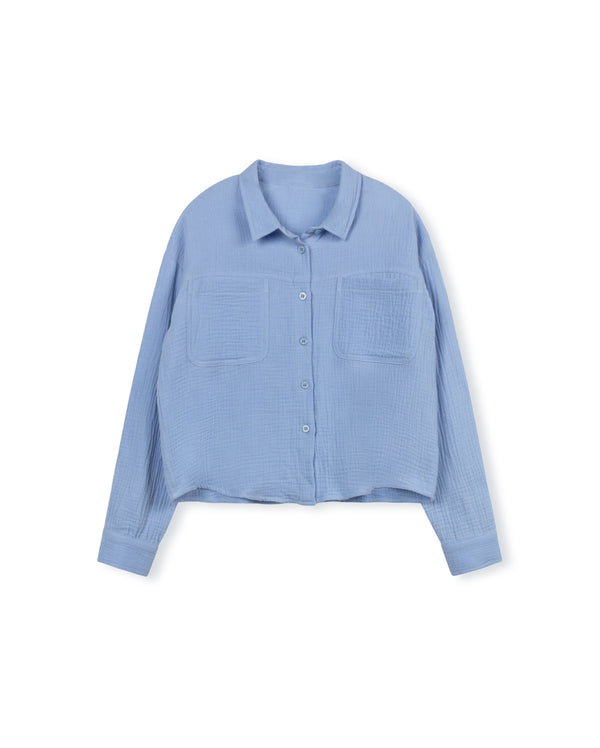 Vibe Girls Ropo Gauze Blouse White