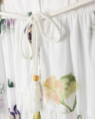 Minimal Girls Floral Tiered Button Dress Floral