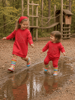 Dinky Girls Niv Sweatshirt Dress Pink