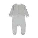 Mon Tresor Baby Classic Wrap Knit Footie Blue Dawn
