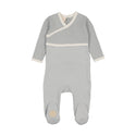 Mon Tresor Baby Classic Wrap Knit Footie Blue Dawn