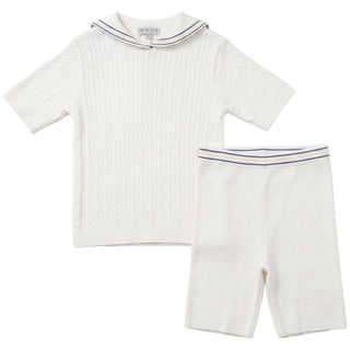 Blumint Boys Sailor Collar Set Royal Blue