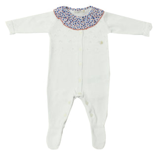 Dr. Kid Baby Knitted Overall White