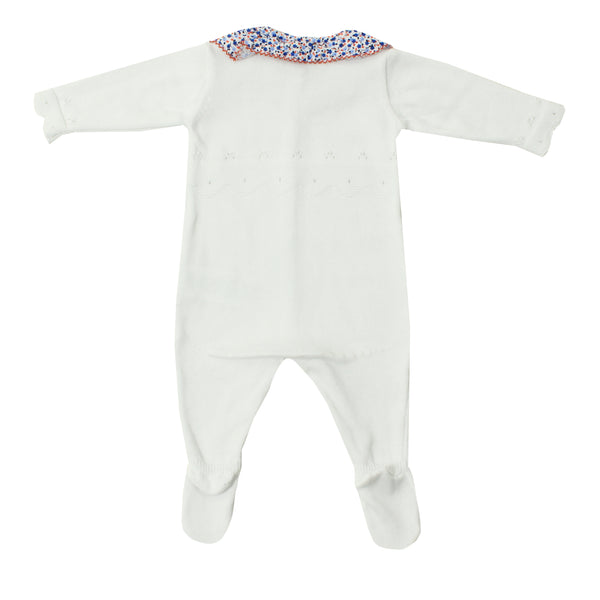 Dr. Kid Baby Knitted Overall White