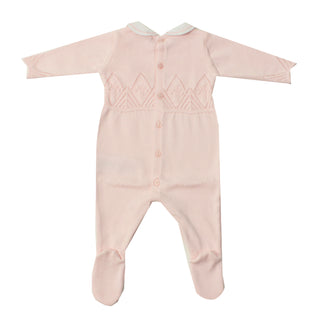 Dr. Kid Baby Girl Knitted Overall Pink