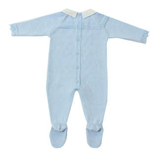 Dr. Kid Baby Knitted Overall Baby Blue