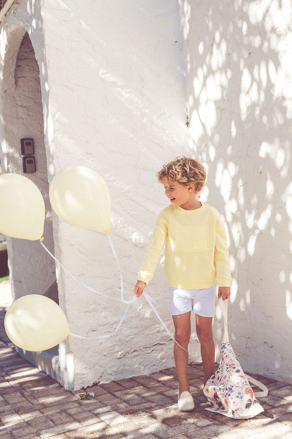 Kix Boys Raw Edge Sweatshirt Lemon