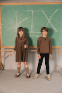 Kix Boys Piping Detail Sweatshirt Brown