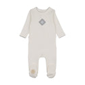 Mon Tresor Baby Geo-Floral Layette Set Ivory & Blue