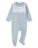 Minimoi Baby Sail On Pintuck Footie Blue