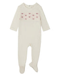 Minimoi Baby Pretty Bow Smocking Footie WW