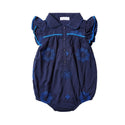 Dinky Baby Short Sleeves Romper Navy/Royal Blue