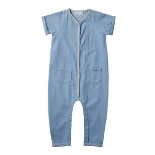Dinky Baby Boy Milan Denim Sleeveless Romper