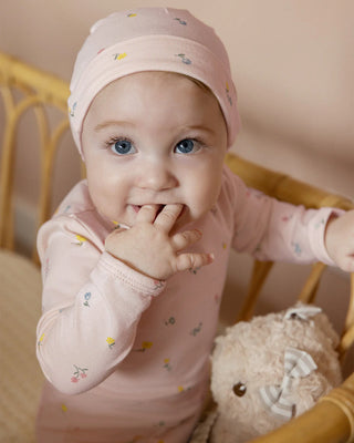 Minimoi Baby Blossoming Florals Footie Blush