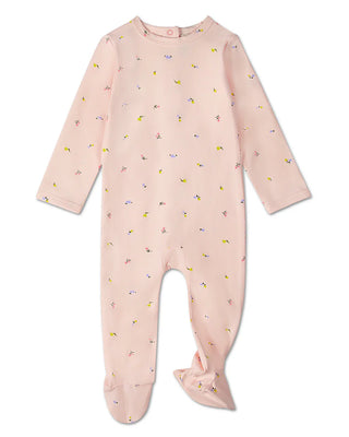 Minimoi Baby Blossoming Florals Footie Blush