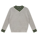 Mann Boys Stripe Edge Sweater-Pearl/Green/Dove/Black