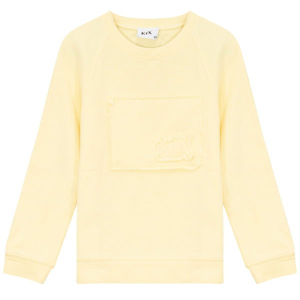 Kix Boys Raw Edge Sweatshirt Lemon