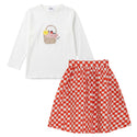 Kix Teen Picnic Gingham Set Red/White