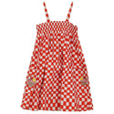 Kix Girls Picnic Gingham Jumper Red/White