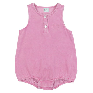 Kix Baby Girl Pink Denim Romper