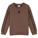 Kix Boys Piping Detail Sweatshirt Brown