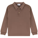 Kix Boys Denim Detail Polo Brown